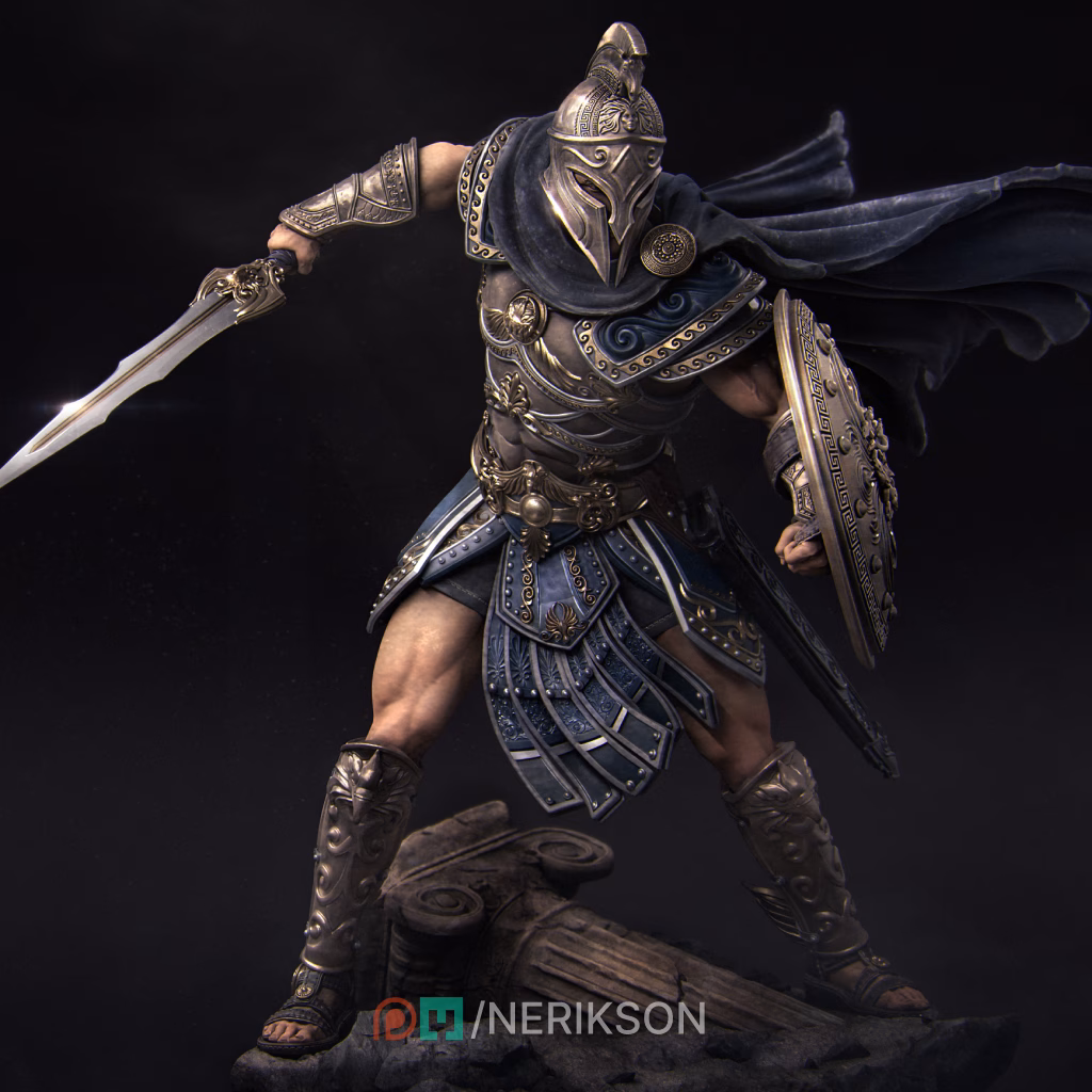 Perseus The Slayer Hero STL file for 3D printing