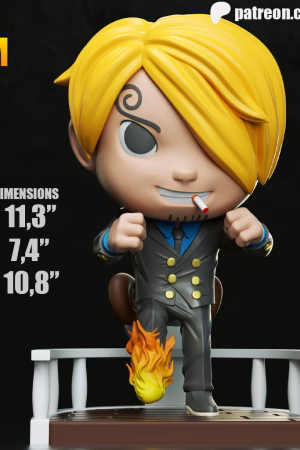 Sanji Chibi STL file for 3D printing