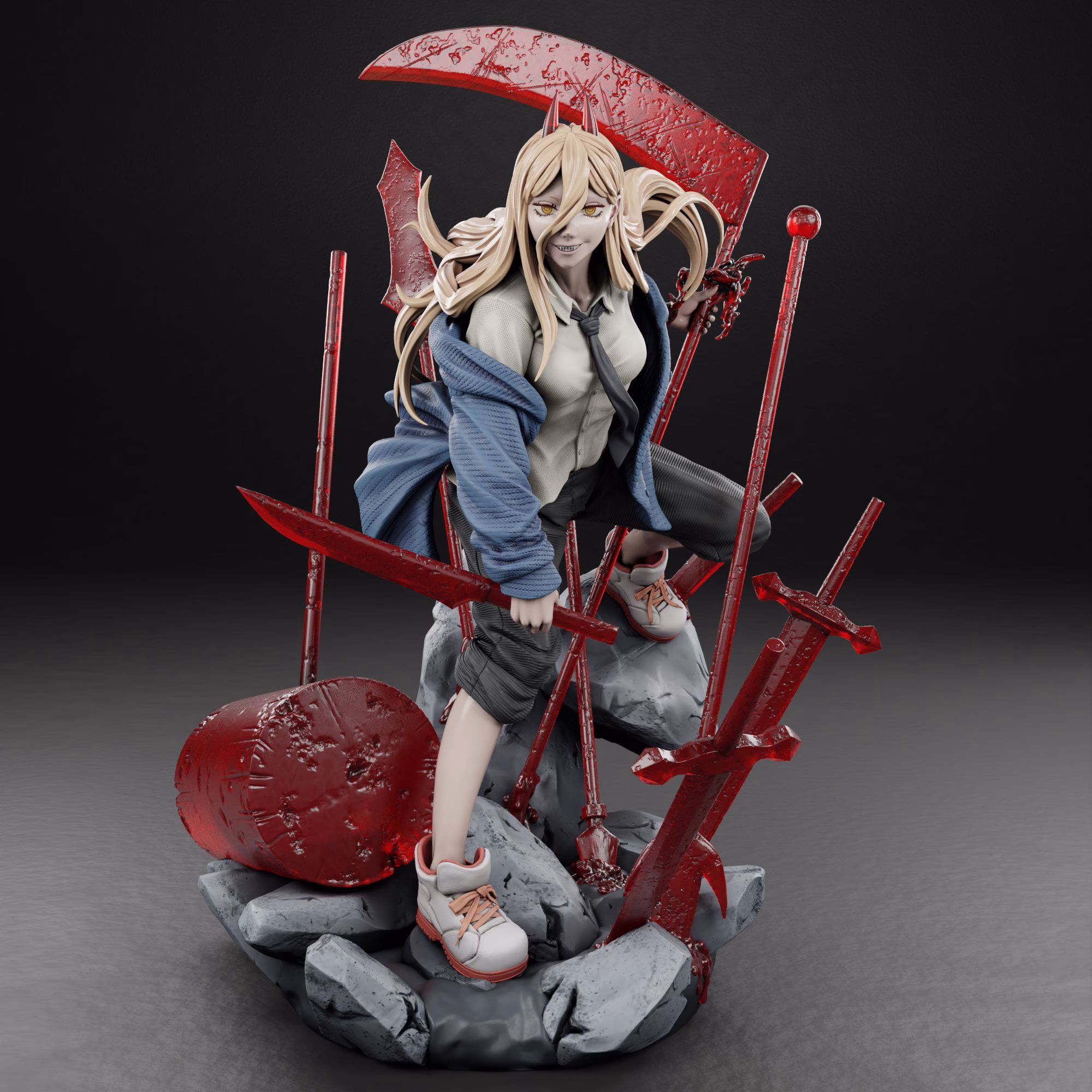 Chainsaw Man STL file for 3D printing