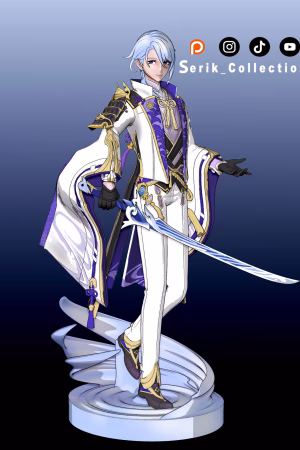 Kamisato Ayato STL file for 3D printing