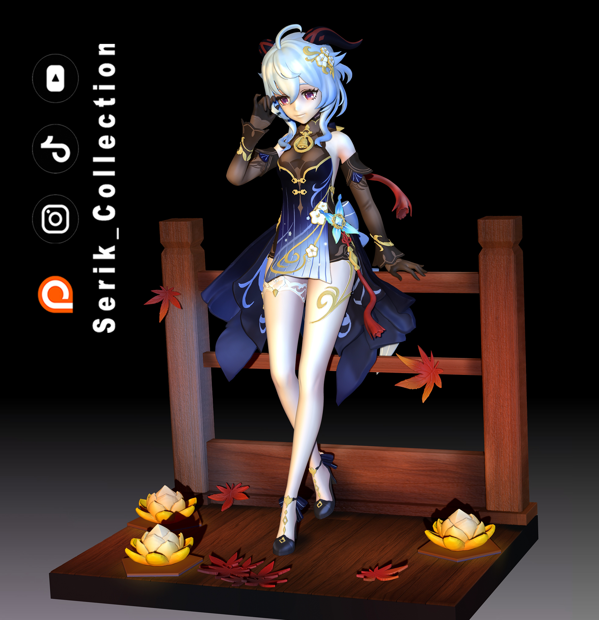Ganyu Twilight Blossom - Genshin Impact STL file for 3D printing