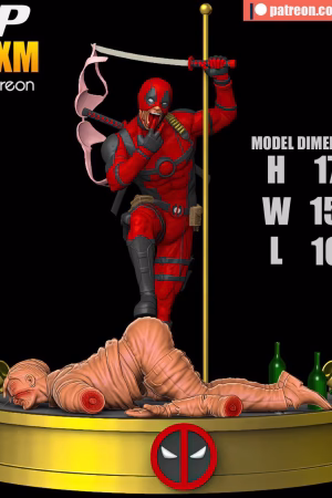 Dead by Pool STL file for 3D printing