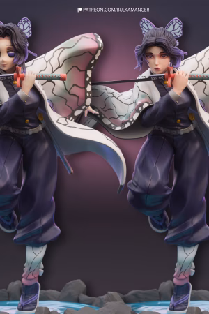 Shinobu Kocho - Demon_Slayer STL file for 3D printing